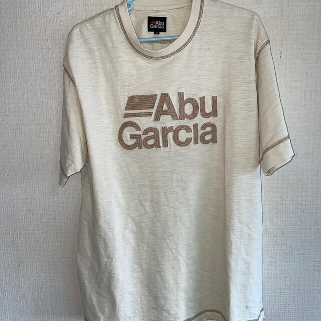 Abu Garciaアブガルシアメンズ ヘビーウエイト ロゴ 半袖Tシャツ