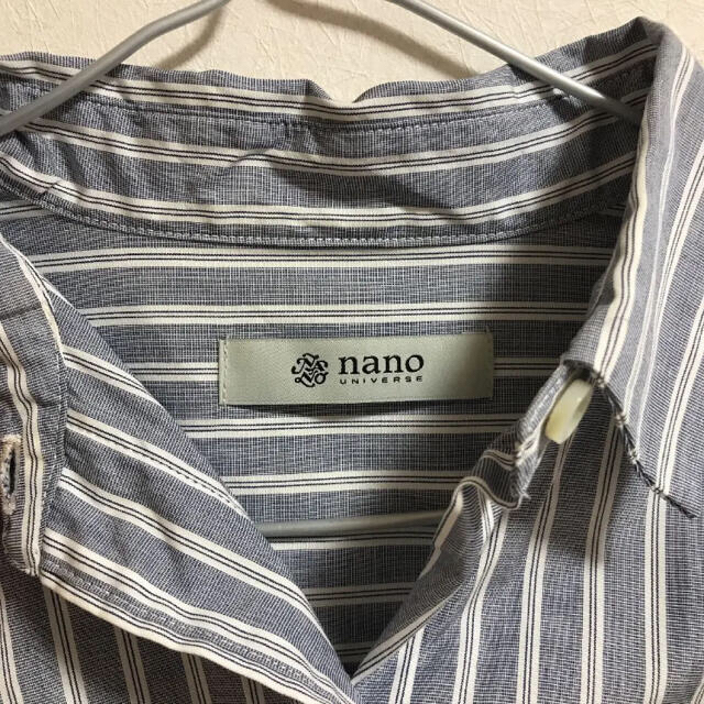 nano・universe - ナノユニバース ストライプシャツの通販 by chanmiya's shop｜ナノユニバースならラクマ