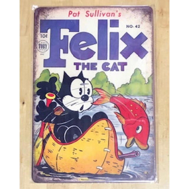 ☆ Felix the CAT フィリックス ②☆ ブリキ看板☆ レトロ★ エンタメ/ホビーの漫画(アメコミ/海外作品)の商品写真