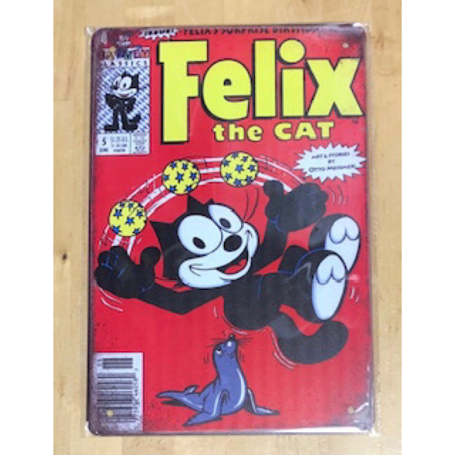 ☆ Felix the CAT フィリックス ③☆ ブリキ看板☆ レトロ★ エンタメ/ホビーの漫画(アメコミ/海外作品)の商品写真