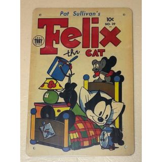 ☆ Felix the CAT フィリックス ⑤☆ ブリキ看板☆ レトロ ☆(アメコミ/海外作品)