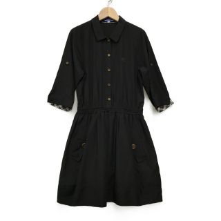 バーバリーブルーレーベル(BURBERRY BLUE LABEL)のバーバリーブルーレーベル 半袖ワンピース レディース 38(ベスト/ジレ)