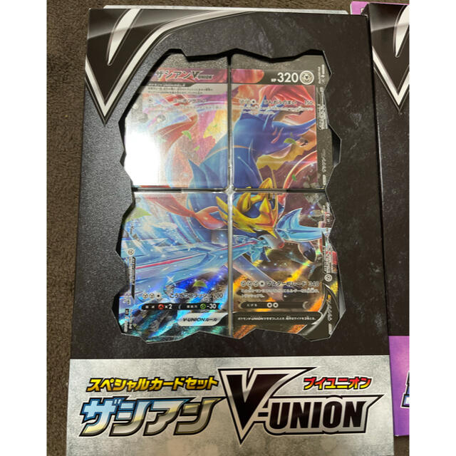 ポケモン(ポケモン)の【未開封】ポケモンカード　V-UNION ミュウツーゲッコウガザシアン エンタメ/ホビーのトレーディングカード(Box/デッキ/パック)の商品写真