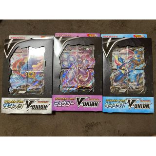 ポケモン(ポケモン)の【未開封】ポケモンカード　V-UNION ミュウツーゲッコウガザシアン(Box/デッキ/パック)