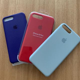 アップル(Apple)のiPhone 8 plus   シリコンケース　アップル　純正(iPhoneケース)