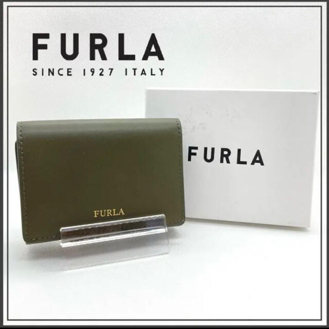 Furla - 【目玉商品！美品】フルラ カーキ 折りたたみ ミニ財布 ミニ