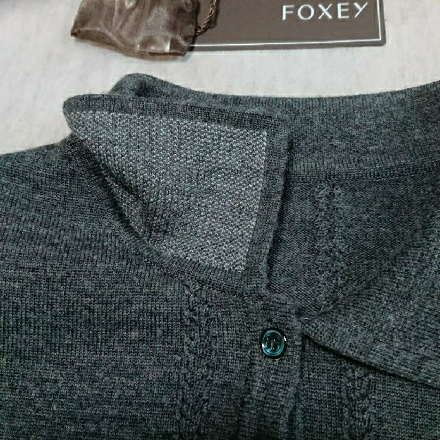 ✿ご専用✿FOXEY Cardigan "Madam Grace" グレー 38 - カーディガン