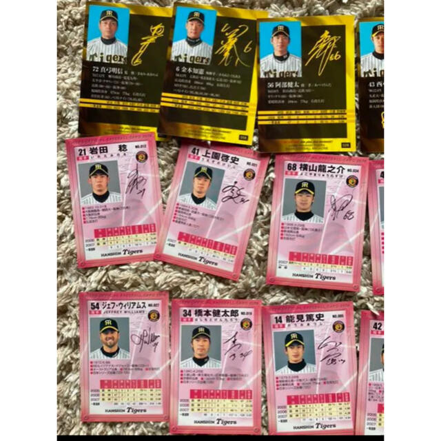 阪神タイガース(ハンシンタイガース)の阪神タイガースサインカード エンタメ/ホビーのタレントグッズ(スポーツ選手)の商品写真