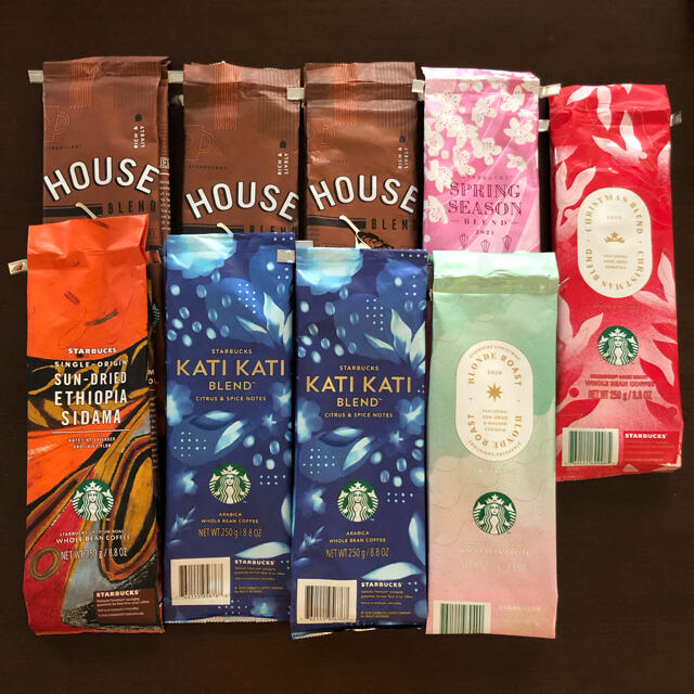 Starbucks Coffee(スターバックスコーヒー)のスターバックス　Starbucks コーヒー豆袋　空袋 レディースのバッグ(ショップ袋)の商品写真