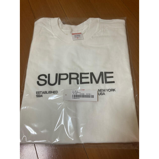 supreme est 1994 tee 白 M 新品未使用