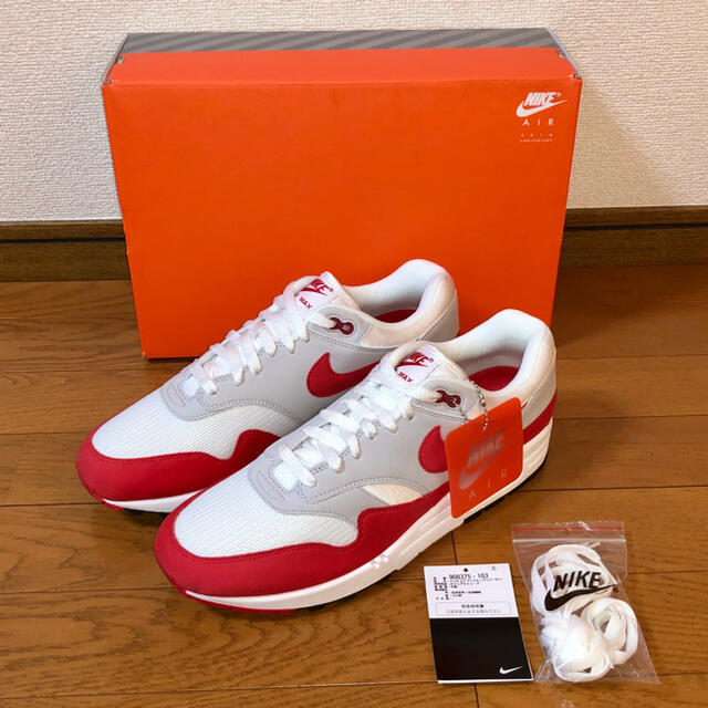 NIKE - 新品 NIKE AIR MAX 1 ANNIVERSARY レッド 赤 29cmの通販 by ...