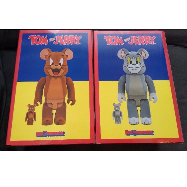 MEDICOM TOY(メディコムトイ)のBE@RBRICK TOM JERRY フロッキーVer. 100％ 400 エンタメ/ホビーのフィギュア(その他)の商品写真