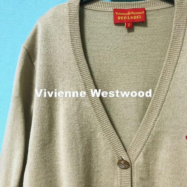 Vivienne Westwood(ヴィヴィアンウエストウッド)の【Vivienne westwood】刺繍ORB ORBボタン カーディガン レディースのトップス(カーディガン)の商品写真