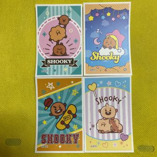 ボウダンショウネンダン(防弾少年団(BTS))のBTS  bt21  デコステッカー　ガム  SHOOKY 全4種　コンプ(キャラクターグッズ)