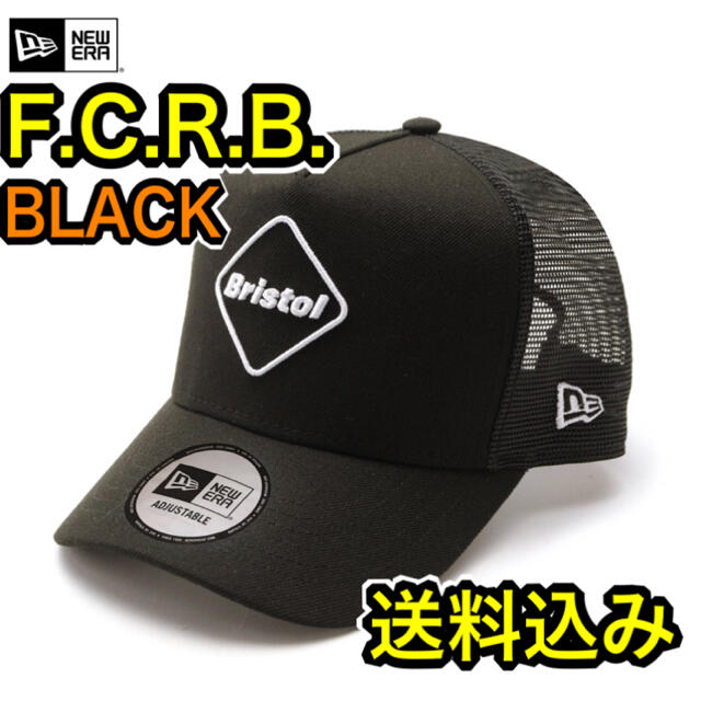 FCRB  NEW ERA EMBLEM MESH CAP　BLACK