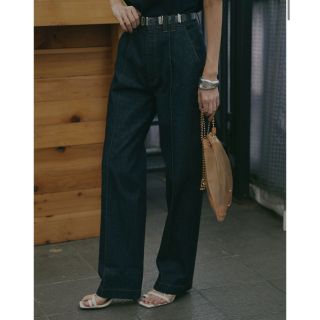 アメリヴィンテージ(Ameri VINTAGE)のAmeri CENTER PRESS STRAIGHT DENIM 26inch(デニム/ジーンズ)