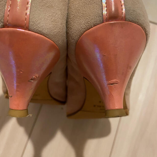 repetto(レペット)の【裏張り済み。美品!】レペット　パンプス バレエシューズ ピンク レディースの靴/シューズ(ハイヒール/パンプス)の商品写真