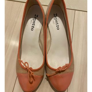 レペット(repetto)の【裏張り済み。美品!】レペット　パンプス バレエシューズ ピンク(ハイヒール/パンプス)