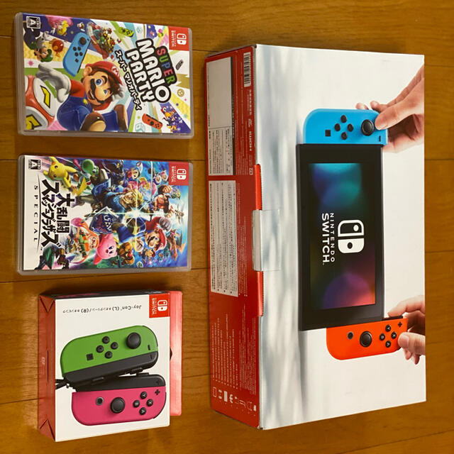 任天堂Switch 追加コントローラー　ソフト2本付エンタメ/ホビー