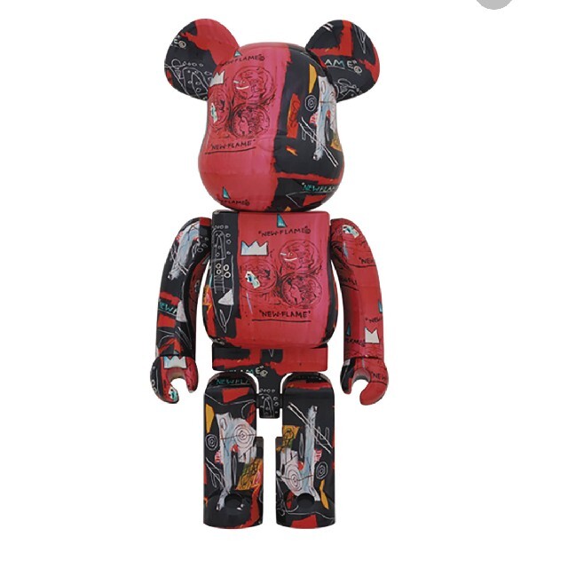 Bearbrick Andy Warhol × JEAN-MICHEL BASQMCT