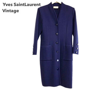 買い早割  YSLボタン 紺ブレ ウールコート コート イヴ・サンローラン YSL 美品 テーラードジャケット