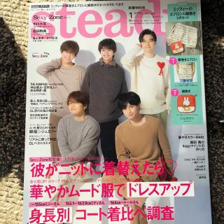 タカラジマシャ(宝島社)のsteady 2021年1月号　表紙sexyzone(アート/エンタメ/ホビー)