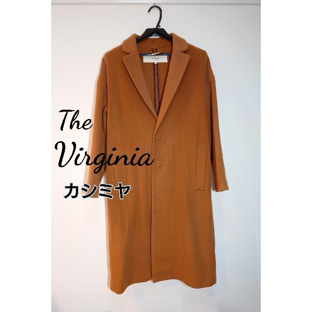 The Virgnia(ザヴァージニア)のThe Virginia カシミヤブレンド チェスター ロングコート ブラウン レディースのジャケット/アウター(ロングコート)の商品写真