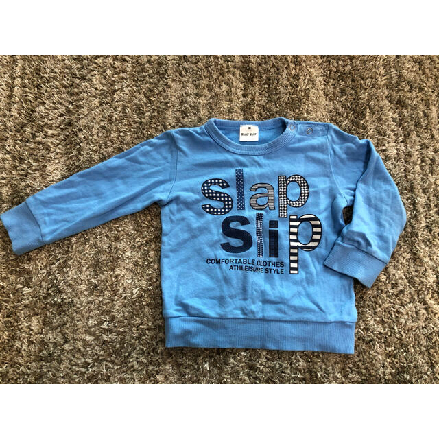 BeBe(ベベ)のBEBE  スラップスリップ　トレーナー　90 キッズ/ベビー/マタニティのキッズ服男の子用(90cm~)(Tシャツ/カットソー)の商品写真