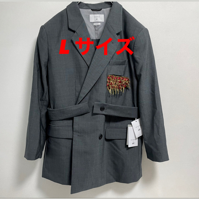 TOGA(トーガ)のTOGA×H&M ベルトディテール ウールジャケット レディースのジャケット/アウター(テーラードジャケット)の商品写真