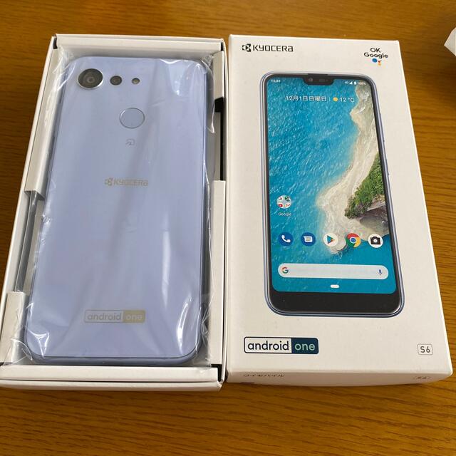 新品　SIMフリー　Android one s6 ホワイト&ラベンダーブルー