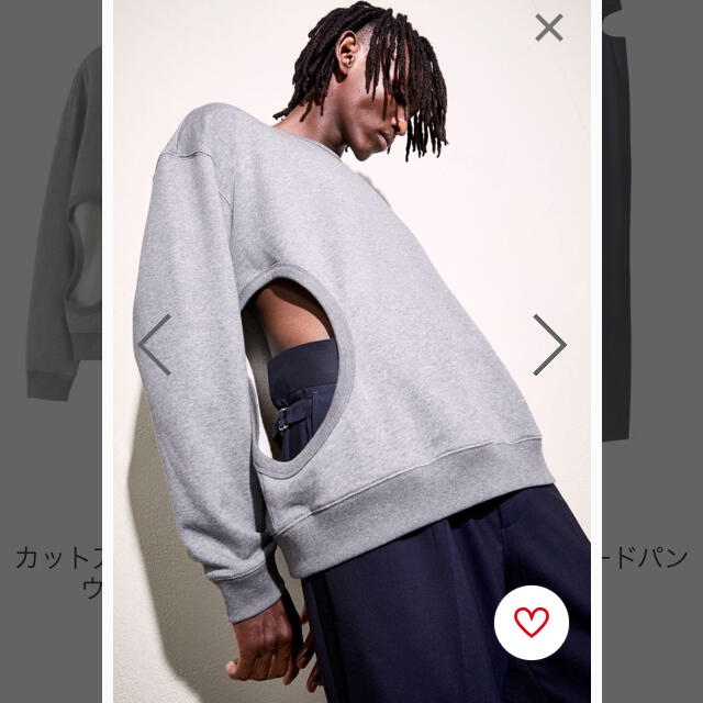 H&M(エイチアンドエム)のToga Archives x H&M  カットアウトディテールスウェットシャツ メンズのトップス(スウェット)の商品写真