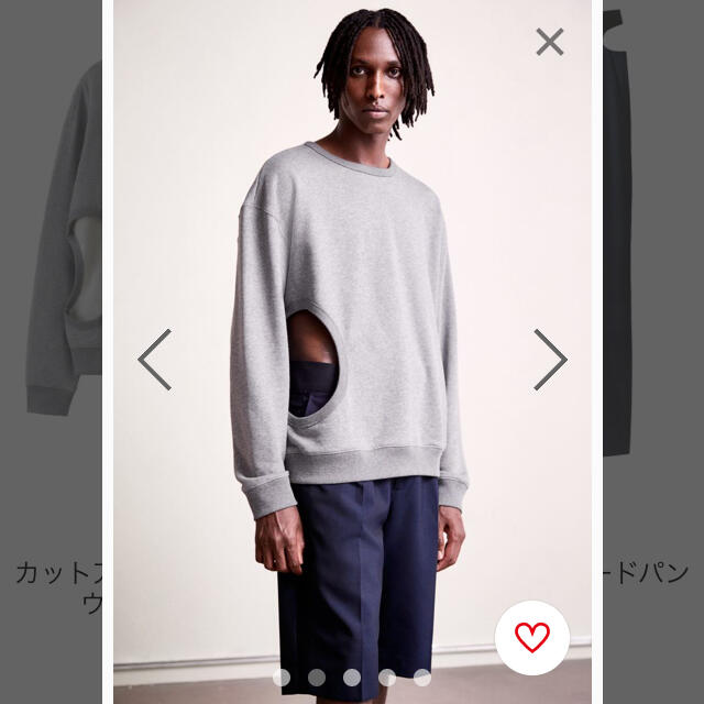 H&M(エイチアンドエム)のToga Archives x H&M  カットアウトディテールスウェットシャツ メンズのトップス(スウェット)の商品写真