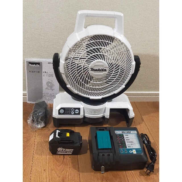 新品・未使用 マキタ 充電式ファン バッテリー&充電器セット 6.0Ah