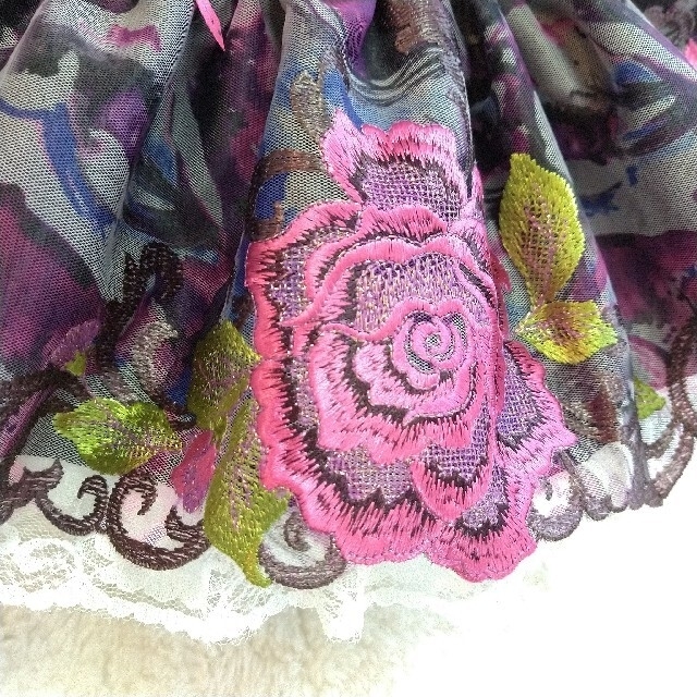 795.ウィッシュミーメルコスチューム♡メルメルドール♡ピンク薔薇刺繍ドレス
