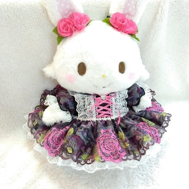 795.ウィッシュミーメルコスチューム♡メルメルドール♡ピンク薔薇刺繍ドレス