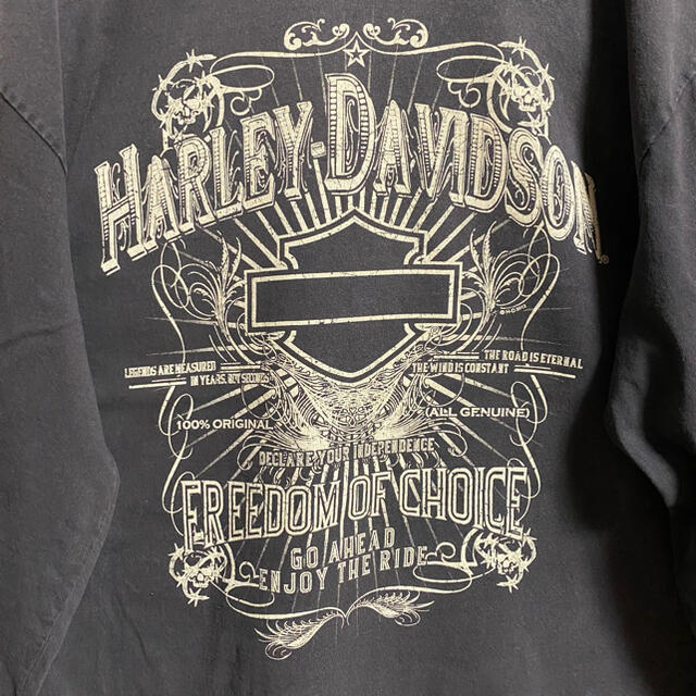 Harley Davidson(ハーレーダビッドソン)の90s 古着 ハーレーダビッドソン  Mexico製 バックプリント ゆるだぼ メンズのトップス(Tシャツ/カットソー(七分/長袖))の商品写真