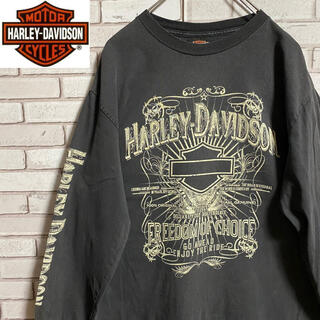 ハーレーダビッドソン(Harley Davidson)の90s 古着 ハーレーダビッドソン  Mexico製 バックプリント ゆるだぼ(Tシャツ/カットソー(七分/長袖))
