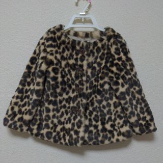 オールドネイビー(Old Navy)のヒョウ柄　ジャケット　コート　2T 90 女の子(ジャケット/上着)