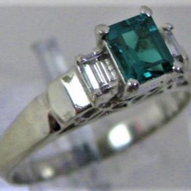 リング(指輪)Pt900プラチナ リング指輪クレサンベール0.38ct ダイヤ0.15ct