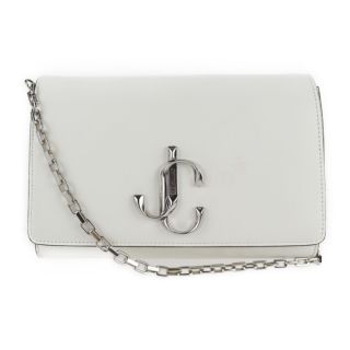 ジミーチュウ(JIMMY CHOO)のJIMMY CHOO ジミーチュウ  ヴァレンヌ クラッチ ショルダーバッグ    カーフレザー LATTE   2WAY チェーン 【本物保証】(ショルダーバッグ)