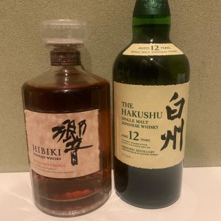 サントリー(サントリー)の白州12年700ml & 響ブレンダーズチョイス700ml セット(ウイスキー)