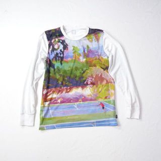 アディダス(adidas)のadidas　 アディダス　総柄　テニス　ロングカットソー(Tシャツ(長袖/七分))