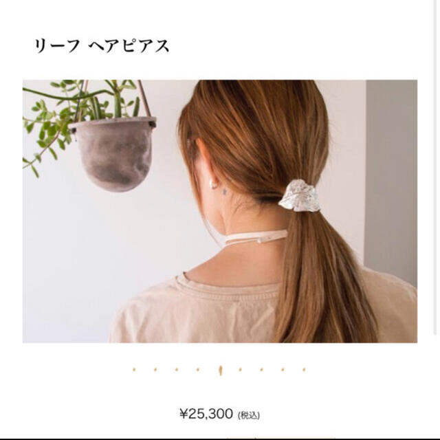 Ron Herman(ロンハーマン)のプリュイ pluie ヘアピアス レディースのヘアアクセサリー(バレッタ/ヘアクリップ)の商品写真