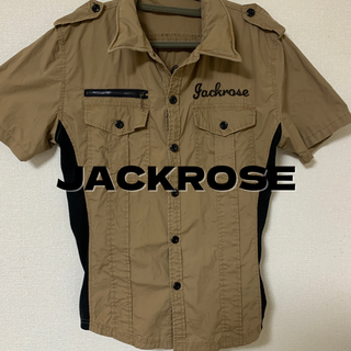 ジャックローズ(JACKROSE)のJACKROSE 　刺繍半袖シャツ　アウター　サイズ３(シャツ)