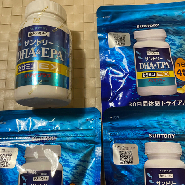 サントリー(サントリー)のサントリーDHA &EPA セサミンEX 240粒✖️1個　120粒✖️3個 食品/飲料/酒の健康食品(ビタミン)の商品写真