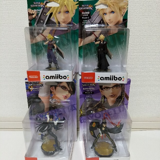 ゲームソフト/ゲーム機本体☆新品・未開封☆amiibo クラウド+2P ベヨネッタ+2P