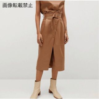 ザラ(ZARA)の🌰9月新作🌾5560◆フェイクレザー PU ベルト付き タイトスカート(ひざ丈スカート)