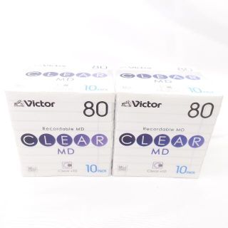 Victor　MD録音用ミニディスク80分×10パックセット(その他)