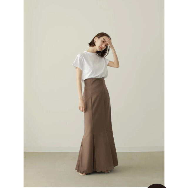 【5％OFF】 TODAYFUL ブラウン マーメイドプリーツスカート louren - ロングスカート