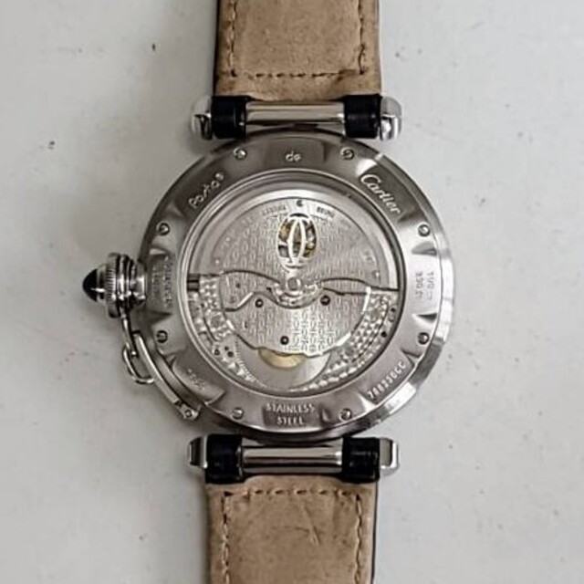 Cartier(カルティエ)のカルティエ パシャ パワーリザーブ GMT W31037H3 革ベルト メンズの時計(腕時計(アナログ))の商品写真